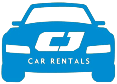 CJ Car Rentals Logo white bg